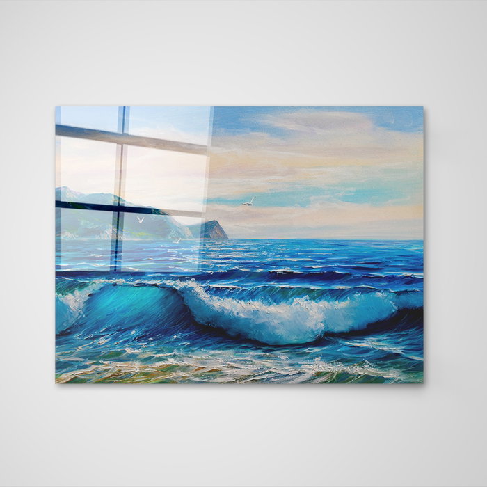 Wallity Cuadro Decorativo de Vidrio Templado Multicolor 70 x 100 cm